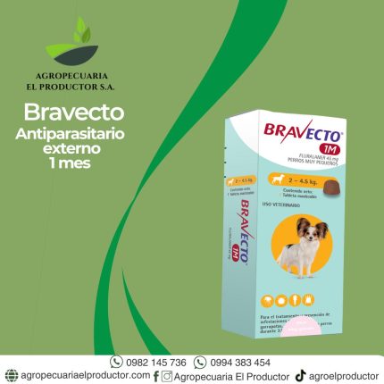bravecto 1 mes 2 a 4